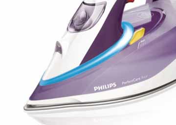 Philips GC4928/30 PerfectCare Azur Dampfbügeleisen, 3000 W, 210 g, violett / weiß - 